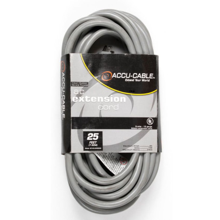 accucable ec123     gray-025ft