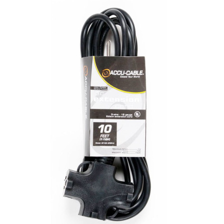 accucable ec163-3ferblk-010ft