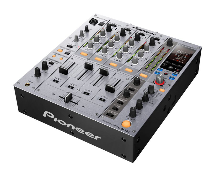 Pioneer DJM-750 4-Channel Digital DJ Mixer, Silver
