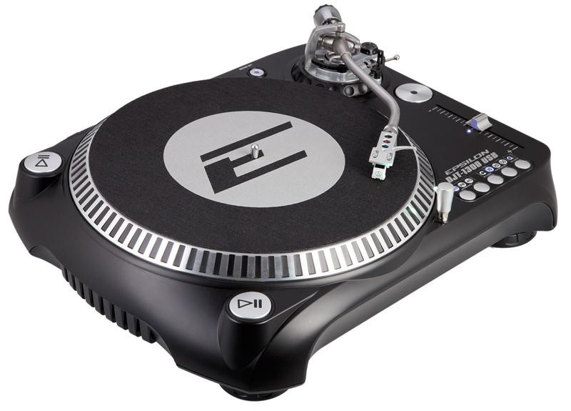 Epsilon DJT-1300 USB Pro DJ Turntable, Black
