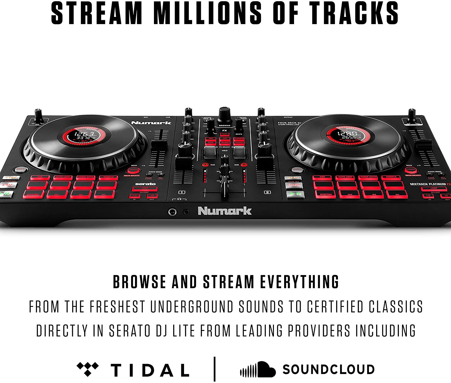 Numark MixTrack Platinum FX 4-Deck USB DJ Controller