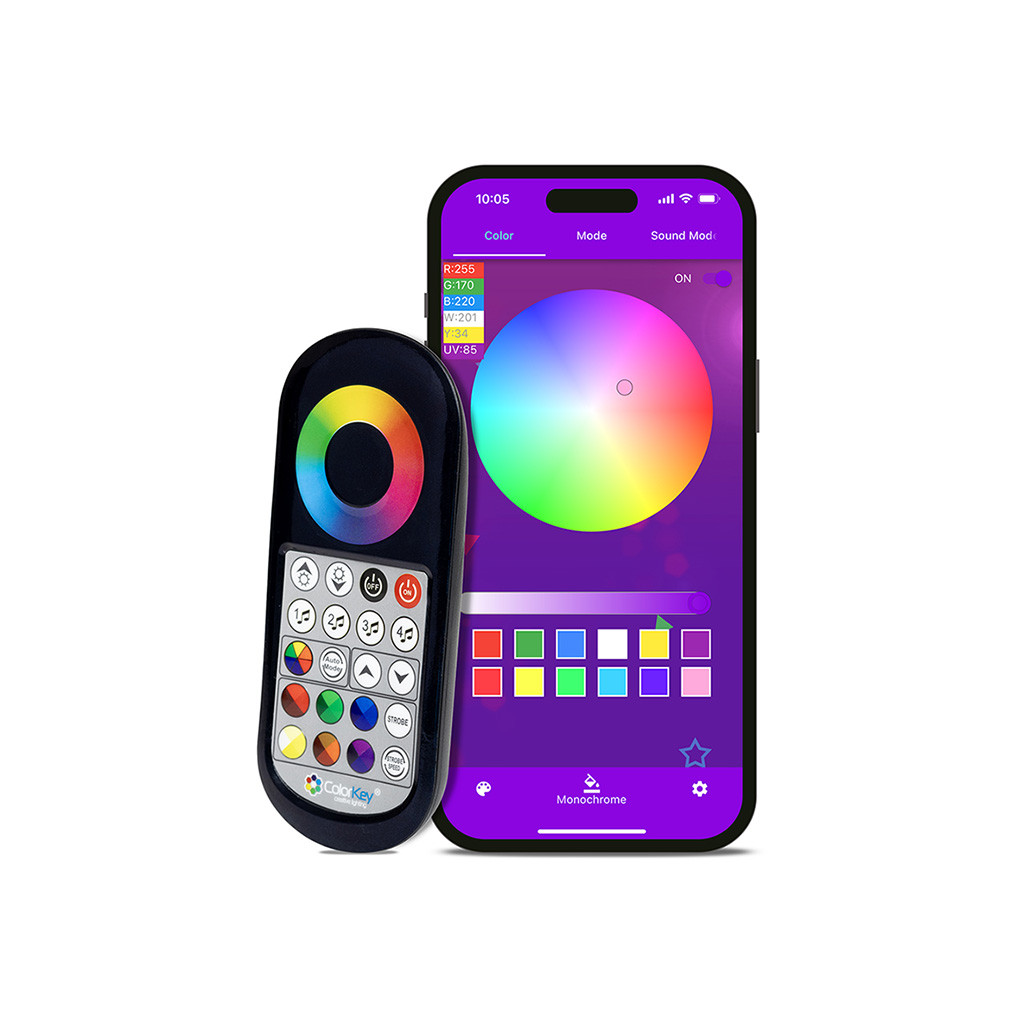 ColorKey MobilePar HEX 5 Battery-Powered Wireless Uplight 8-Pack w ...