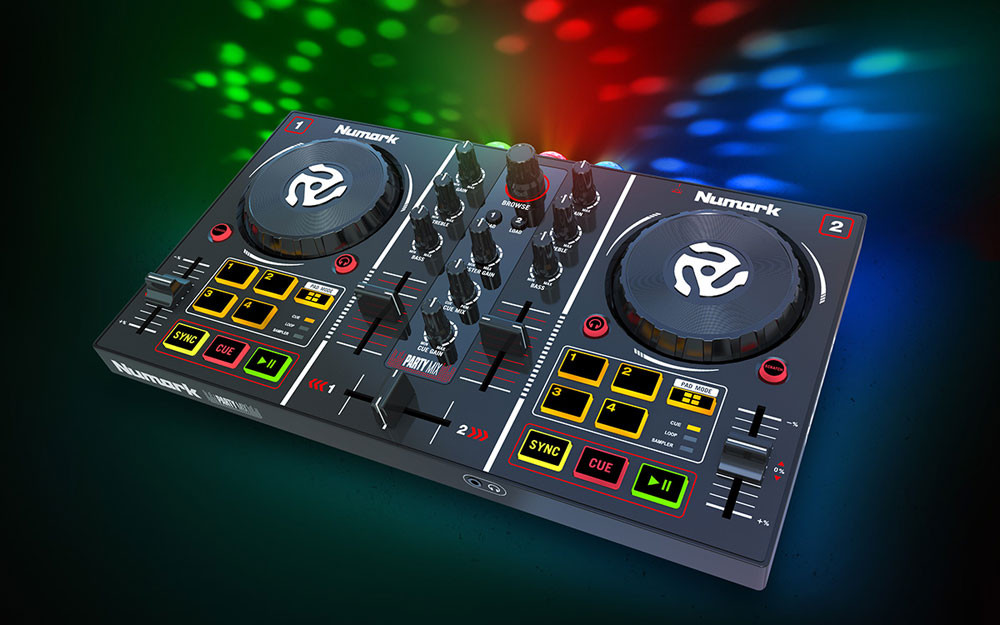 Numark Party Mix II Compact DJ Controller w/ Built-In Light Show