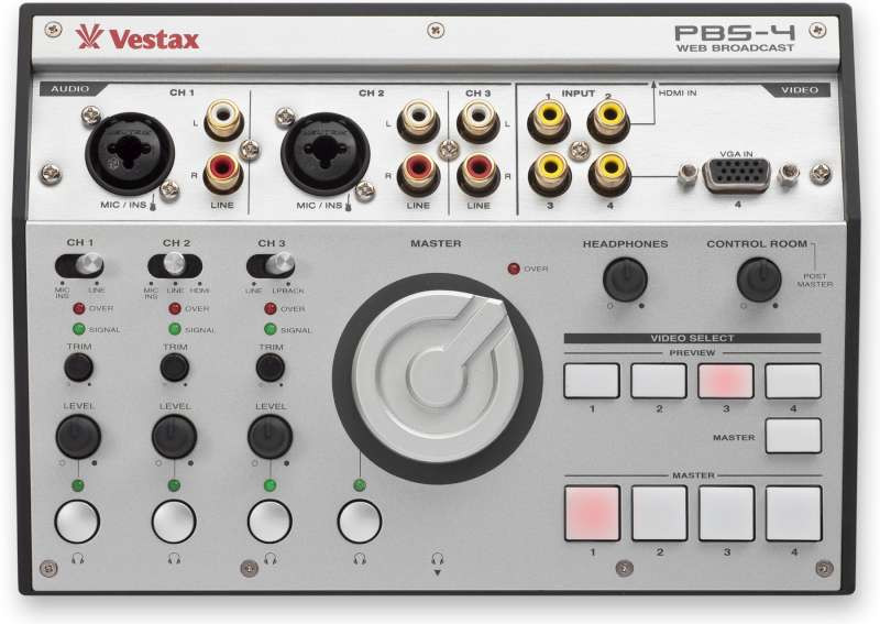 Vestax PBS-4 Personal A/V Web Broadcasting Mixer