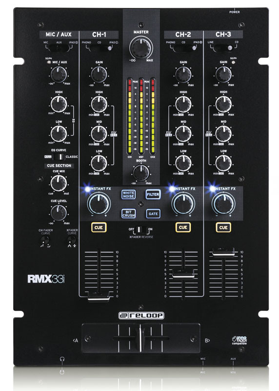 Reloop RMX-33i 3+1 Channel Digital Effect DJ Mixer