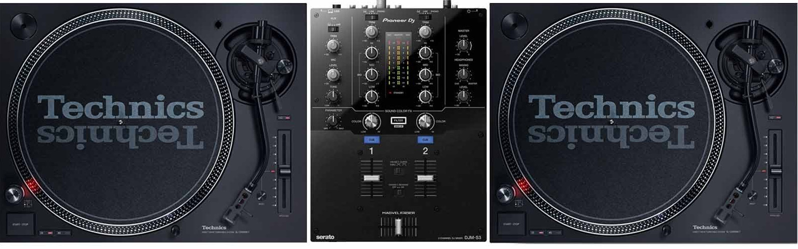 SL-1200MK7 Drive Turntables Pioneer DJM-S3 Mixer