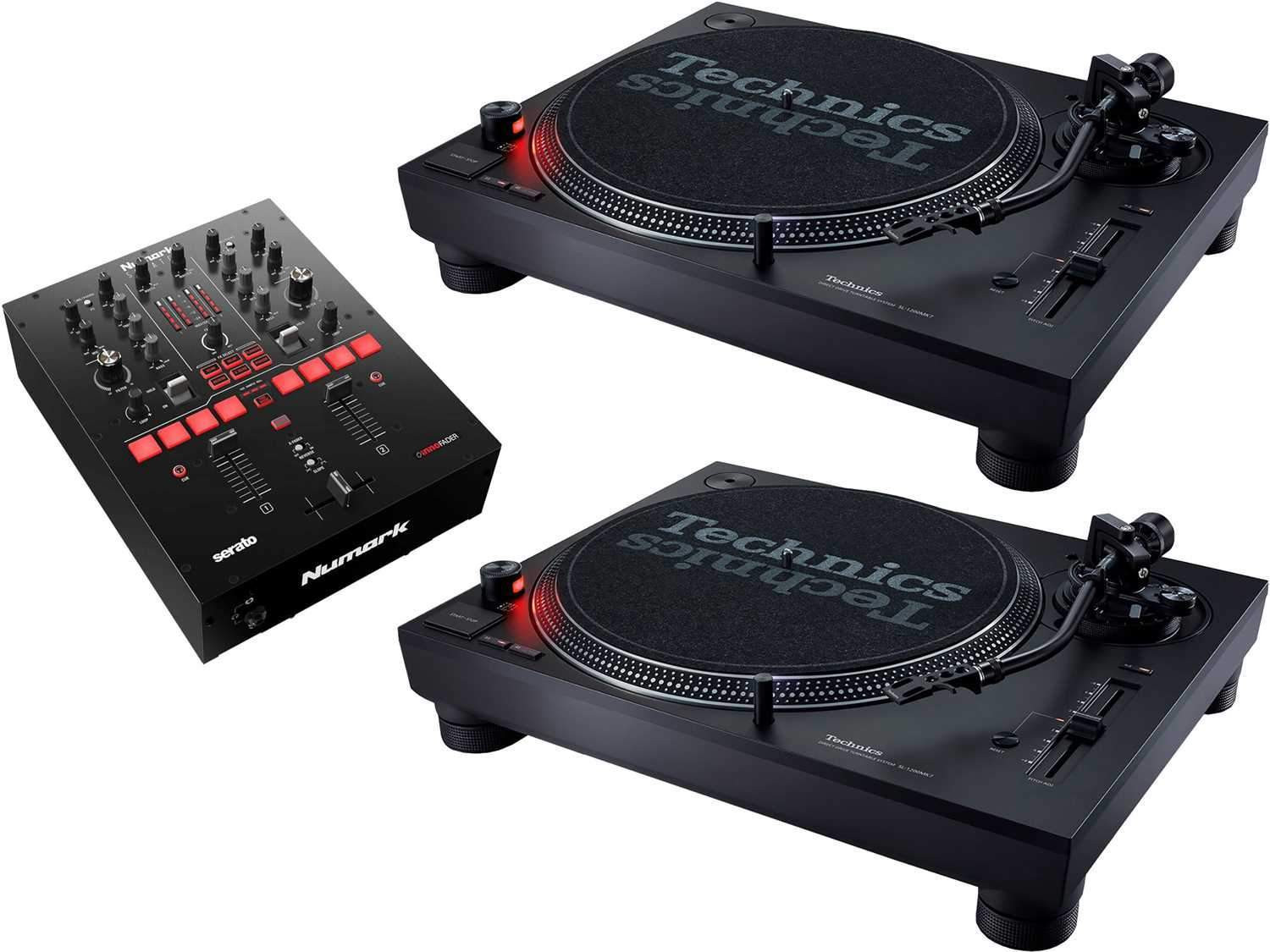 SL-1200MK7 DJ Turntables w/ Numark Scratch Mixer