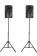 Odyssey LTS2X2B Dual Speaker Tripod Stand Pack