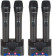 VocoPro UHF-5805 Professional Rechargeable 4-Channel UHF Wireless Microphone System (Open Box)