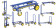 RocknRoller Multi-Cart R2RT-BL MICRO 8-in-1 Handcart, Blue