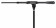 Ultimate Support TOUR-RB-SHORT-T Round Weighted Base/Telescoping Boom Microphone Package