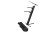 Ultimate Support AX-48 Pro Plus B Apex Two-Tier Portable Column Keyboard Stand, Black, Pro Kit