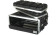 Grundorf ABS-R0416CB 3-Space Amp Rack w/ Handle and Wheels