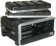 Grundorf ABS-R0416CB 3-Space Amp Rack w/ Handle and Wheels