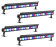 ADJ ElectraPix Bar 16 PAK Bundle of 4 w/ Rechargeable Flight Case