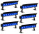 ADJ ELECTRAPIX BAR 8 PAK Bundle of 6 w/ Rechargeable Flight Case