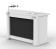 ProX XFH-HUMPTER B3 WH White Quick Folding DJ Table Workstation