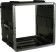 Grundorf ABS-R1016B 10-Space ABS Series Amp Rack