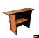 ProX XS-DJSTN OB DJ Station Workstation Table Desk, Orange on Black