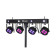 ColorKey PartyBar Mobile 150 Four RGBW Par Lights w/ Lighting Bar and Stand