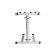 Digistand LPT02 Folding DJ Laptop Stand, White