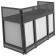 Odyssey DJBOOTHM78 70" Wide Surface DJ Battle Booth w/ TV Mount
