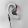 Pioneer DJE-2000-K Professional DJ In-Ear Headphones, Black