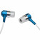 iKey Audio ED-E180 EarDrumz Lightweight In-Ear Headphone Buds, Red