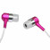 iKey Audio ED-E180 EarDrumz Lightweight In-Ear Headphone Buds, Pink