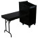 Odyssey FZ1116WDLXBL Black 11U Top Slanted 16U Vertical Combo Rack w/ Side Table