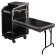 Odyssey FZGS1116WDLX Deluxe 11U Top Slanted 16U Bottom Vertical Pro Combo Rack, Side Table