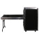 Odyssey FZGS1116WDLX Deluxe 11U Top Slanted 16U Bottom Vertical Pro Combo Rack, Side Table