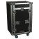 Odyssey FZGS1116WDLX Deluxe 11U Top Slanted 16U Bottom Vertical Pro Combo Rack, Side Table