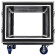 Odyssey FZS08W 8U Shock Mount Rack Flight Case w/ Caster Wheels