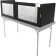 Grundorf GS-LSW1646T G-Screen 46" White Lycra Tabletop DJ Facade