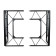American Audio PRO EVENT TABLE 2 MB Portable Folding Truss Table Facade, Matte Black