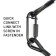 AccuCable SC4B Black Safety Cable, 60lb Rating