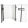 NovoPro SDX V2 Foldable Mobile DJ Booth w/ Lighting Rig, Black/White