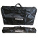 NovoPro SDX V2 Foldable Mobile DJ Booth w/ Lighting Rig, Black/White