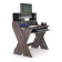 Glorious Sound Desk Compact Professional Studio Workstation Table, Walnut