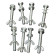ProX T-LS01M Lighting Stand T-bar w/ Side Bars, 12ft Height