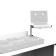 ProX XFH-HUMPTER B3 WH White Quick Folding DJ Table Workstation