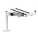 ProX XFH-HUMPTER B3 WH White Quick Folding DJ Table Workstation