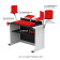 ProX XFH-HUMPTER B3 WH White Quick Folding DJ Table Workstation
