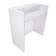 ProX XF-VISTA WH MK2 DJ Booth Table Workstation w/ White and Black Scrim Kits, White Frame
