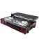 ProX XS-DDJSX WLTFR LED Pioneer DDJSX3/2, DDJRX Controller Case w/ Laptop Shelf, Black/Red