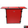 ProX XS-DJSTN RB DJ Station Workstation Table Desk, Red on Black
