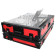 ProX XS-PRIME4 WRB Denon Prime 4+ DJ Controller Flight Case w/ Wheels (Red/Black)