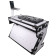 ProX XS-ZTABLE WH DJ Table Workstation, Black on White