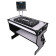 ProX XS-ZTABLE WH DJ Table Workstation, Black on White